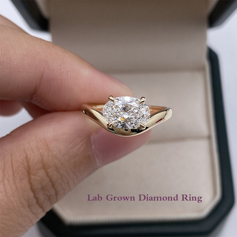 Body Jewelry Vch - 1.00ct DEF/VS Oval Cut HPHT CVD