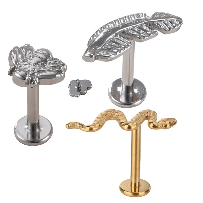Body Jewelry Metal Types - G23 Titan Rắn/Bee/Lông Vũ/Loại PIERC Môi