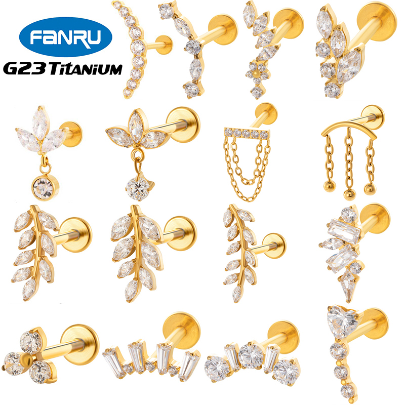 Body Jewelry Cartilage Earrings - 1PC G23 Titanium Ear Stud Internal