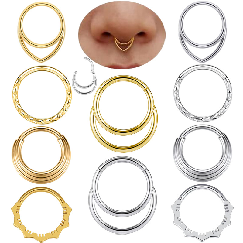 Nose Hoop Earrings Metal Nose  - đánh giá và giá Body Jewelry Cartilage Earrings