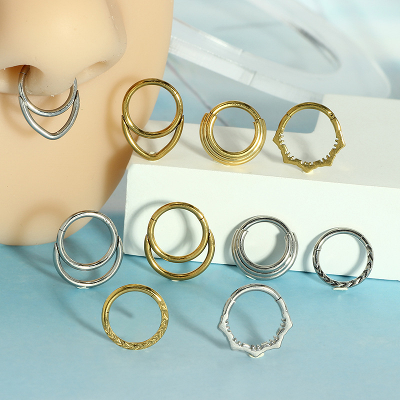 Nose Hoop Earrings Metal Nose  - đánh giá và giá Body Jewelry Cartilage Earrings