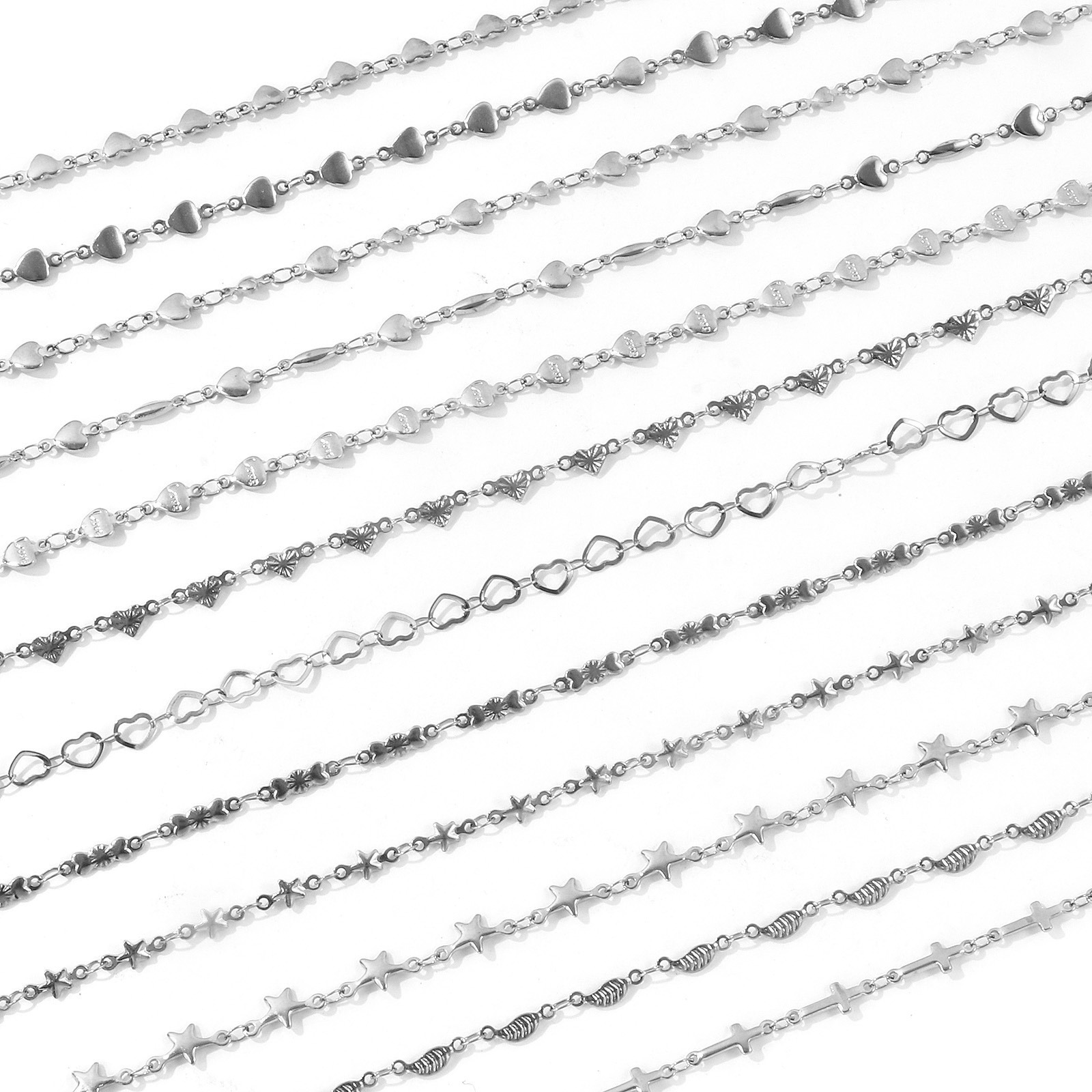 1pc Sweet Handmade Heart Link  - đánh giá và giá Body Jewelry Waist Chains