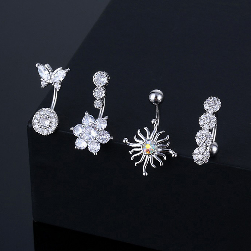 Crystal Belly Button Ring Anim - đánh giá và giá Body Jewelry Barbell