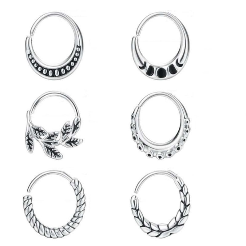 6 pieces of women's nose ring  - đánh giá và giá Body Jewelry Metal Types