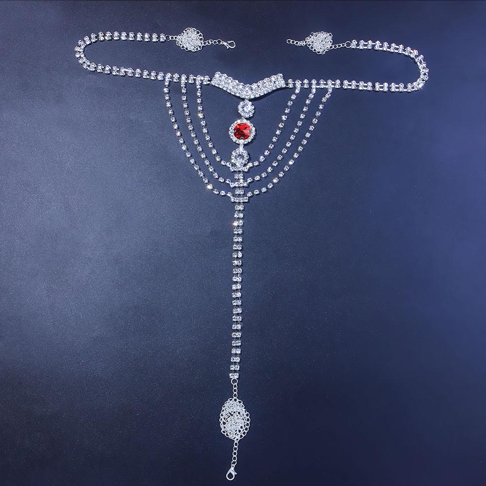 Sexy Body Chain Lingerie Red C - đánh giá và giá Body Jewelry Waist Chains