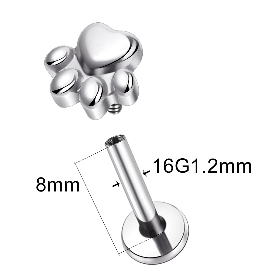 1pcs Implant Grade Titanium Pu - đánh giá và giá Body Jewelry Implant Grade Titanium