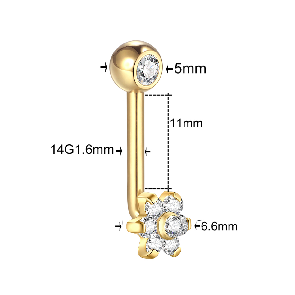 1PC Titanium Christina Vertica - đánh giá và giá Body Jewelry Vch