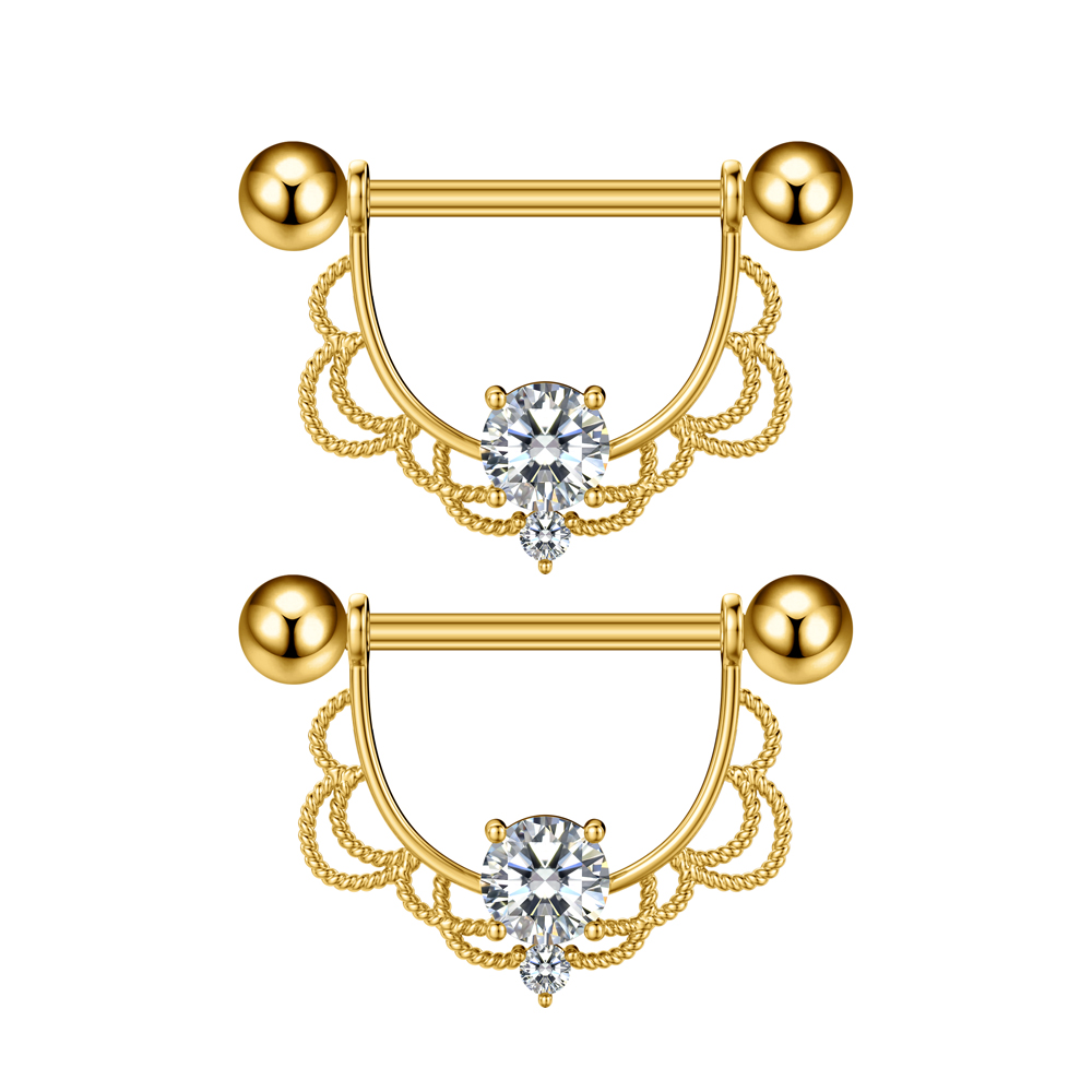 2PCS Both Sides Screwed Heart  - đánh giá và giá Body Jewelry Barbell