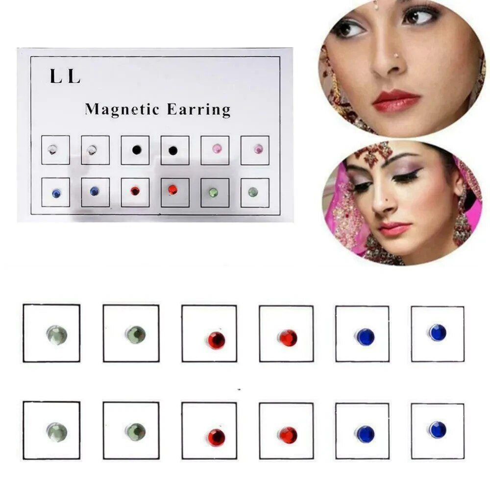 12PCS/Card Fake Cheater Non Pi - đánh giá và giá Body Jewelry Cartilage Earrings