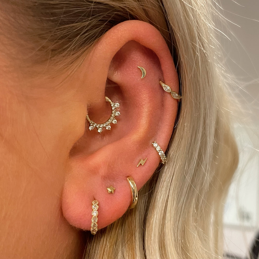 Trăng Sao Sụn Bông Tai Nữ Thời - đánh giá và giá Body Jewelry Cartilage Earrings