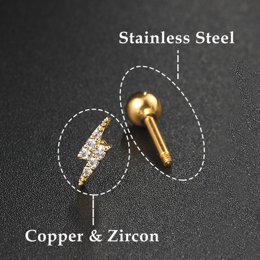 Trăng Sao Sụn Bông Tai Nữ Thời - đánh giá và giá Body Jewelry Cartilage Earrings