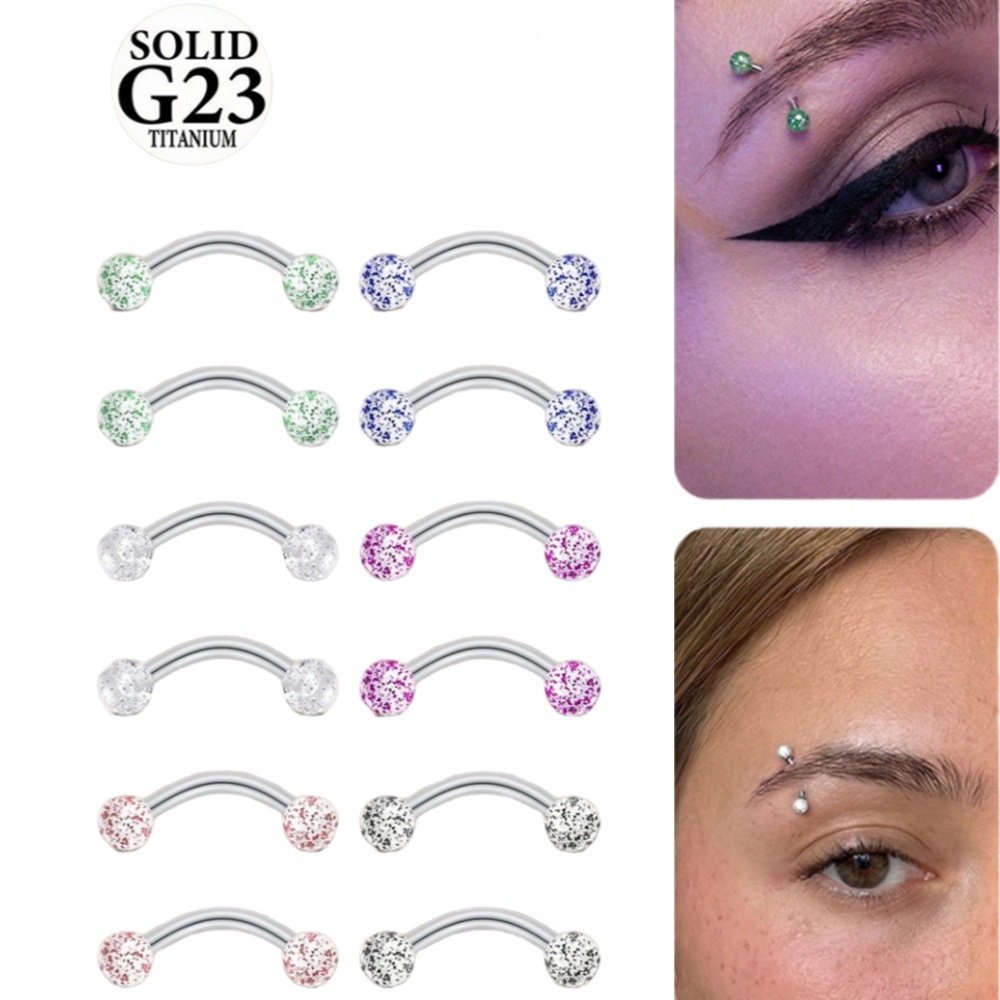 2PCS 16G 8/10mm Titanium Alloy - đánh giá và giá Body Jewelry Vch