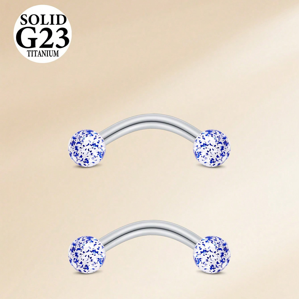 2PCS 16G 8/10mm Titanium Alloy - đánh giá và giá Body Jewelry Vch