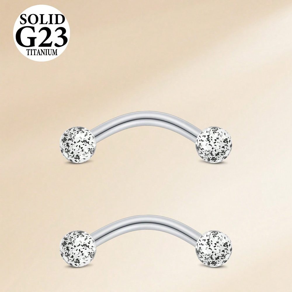 2PCS 16G 8/10mm Titanium Alloy - đánh giá và giá Body Jewelry Vch