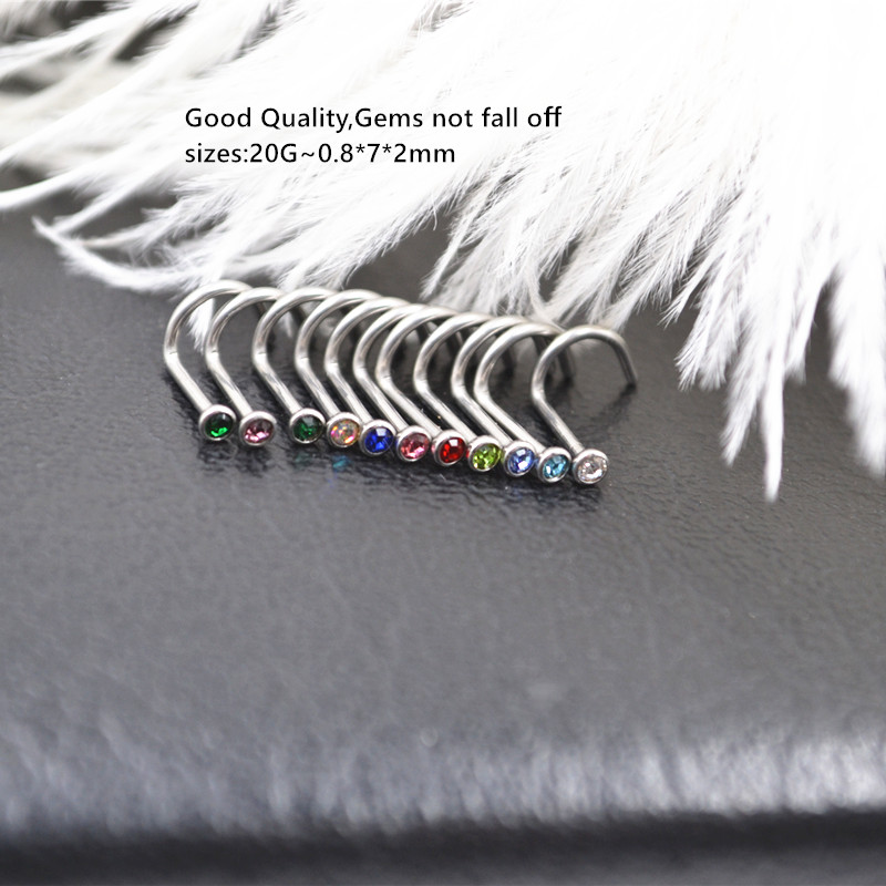 50pcs 20Gx7x2mm Gems Inside No - đánh giá và giá Body Jewelry Good Quality