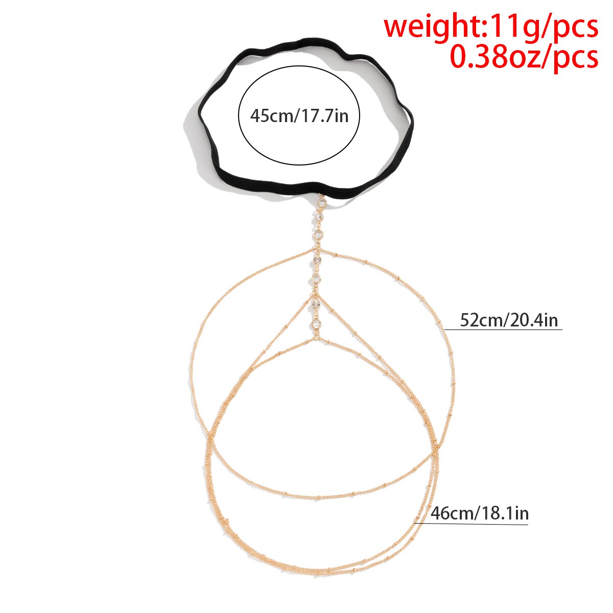Boho Elastic Band Crystal Leg  - đánh giá và giá Body Jewelry For Sale