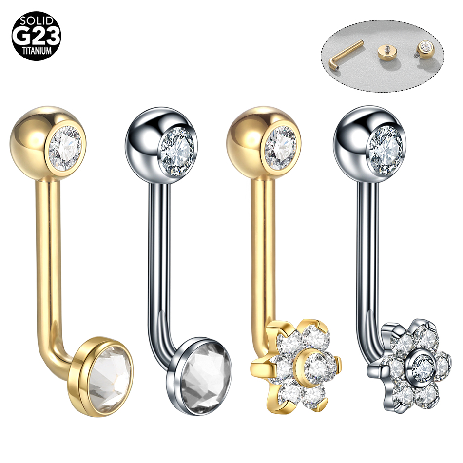 10pcs/lot Titanium Zircon Chri - đánh giá và giá Body Jewelry Vch