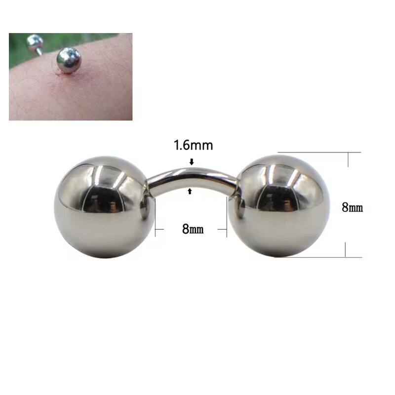 1 Piece Big Ball 316L External - đánh giá và giá Body Jewelry Vch
