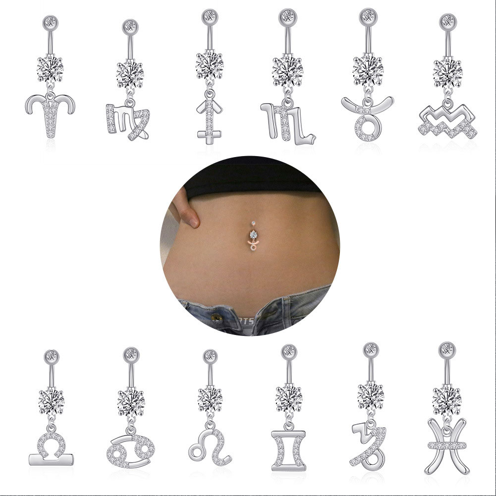 12 Chòm Sao Series Rốn Xuyên B - đánh giá và giá Body Jewelry Barbell
