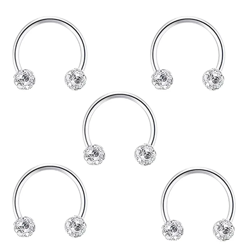 5pc Stainless Steel Rhinestone - đánh giá và giá Body Jewelry Metal Types