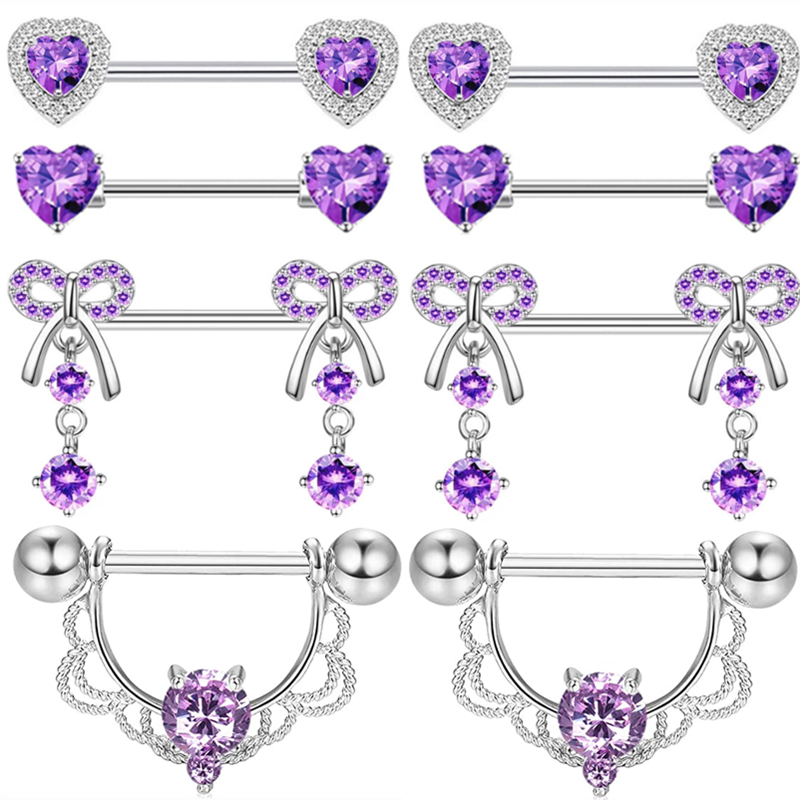 Purple Butterlfy  Nipple Pierc - đánh giá và giá Body Jewelry Changing Kit