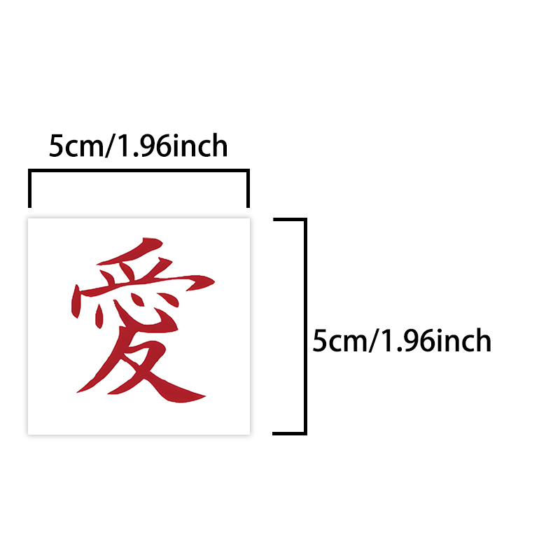 1Pcs Japanese 'Love' Temporary - đánh giá và giá Body Jewelry Tattoo