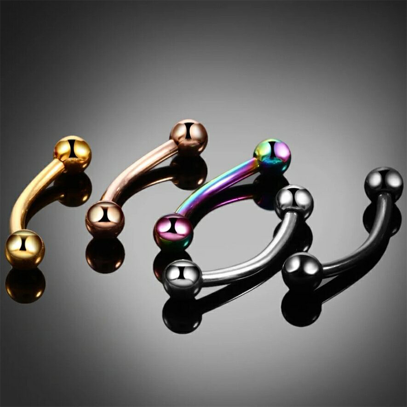20pc/set Steel Eyebrow Banana  - đánh giá và giá Body Jewelry Barbell