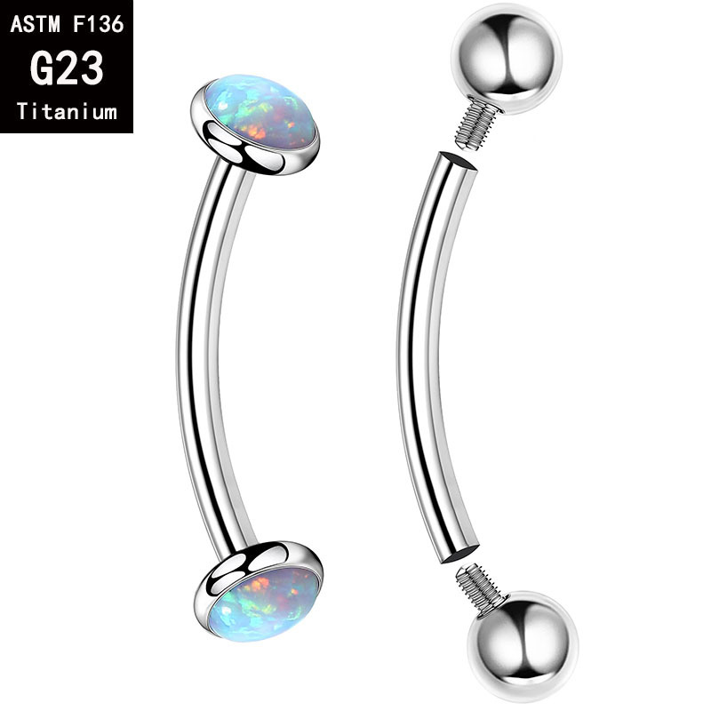 5 Pcs/Lot ASTM F136 Titanium I - đánh giá và giá Body Jewelry Barbell