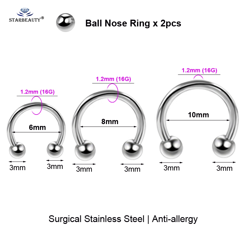 2 chiếc Đa Năng BCR Mặt Xỏ Xoắ - đánh giá và giá Body Jewelry Vch