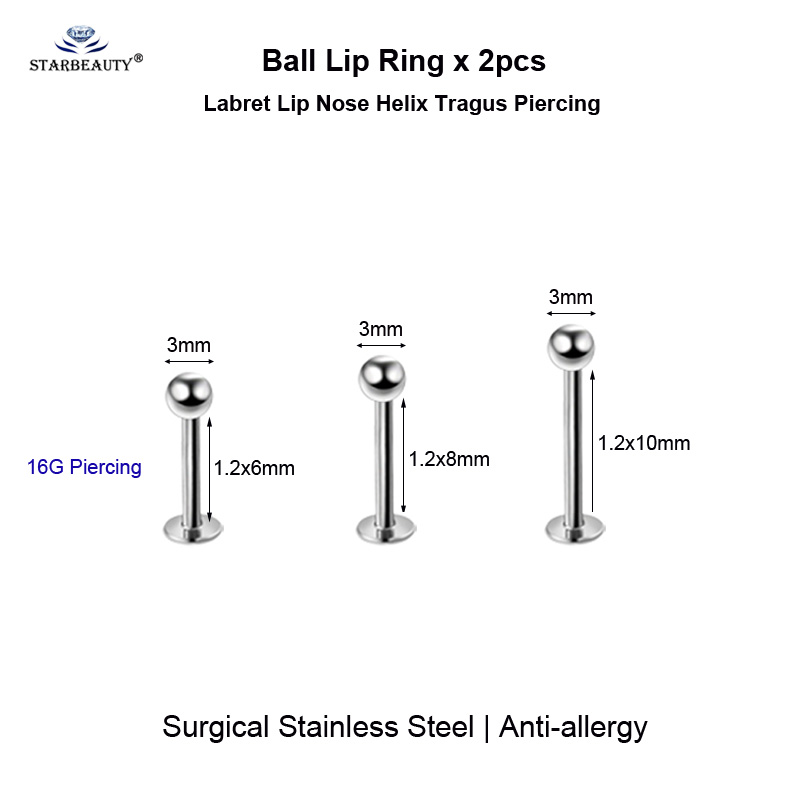 2 chiếc Đa Năng BCR Mặt Xỏ Xoắ - đánh giá và giá Body Jewelry Vch