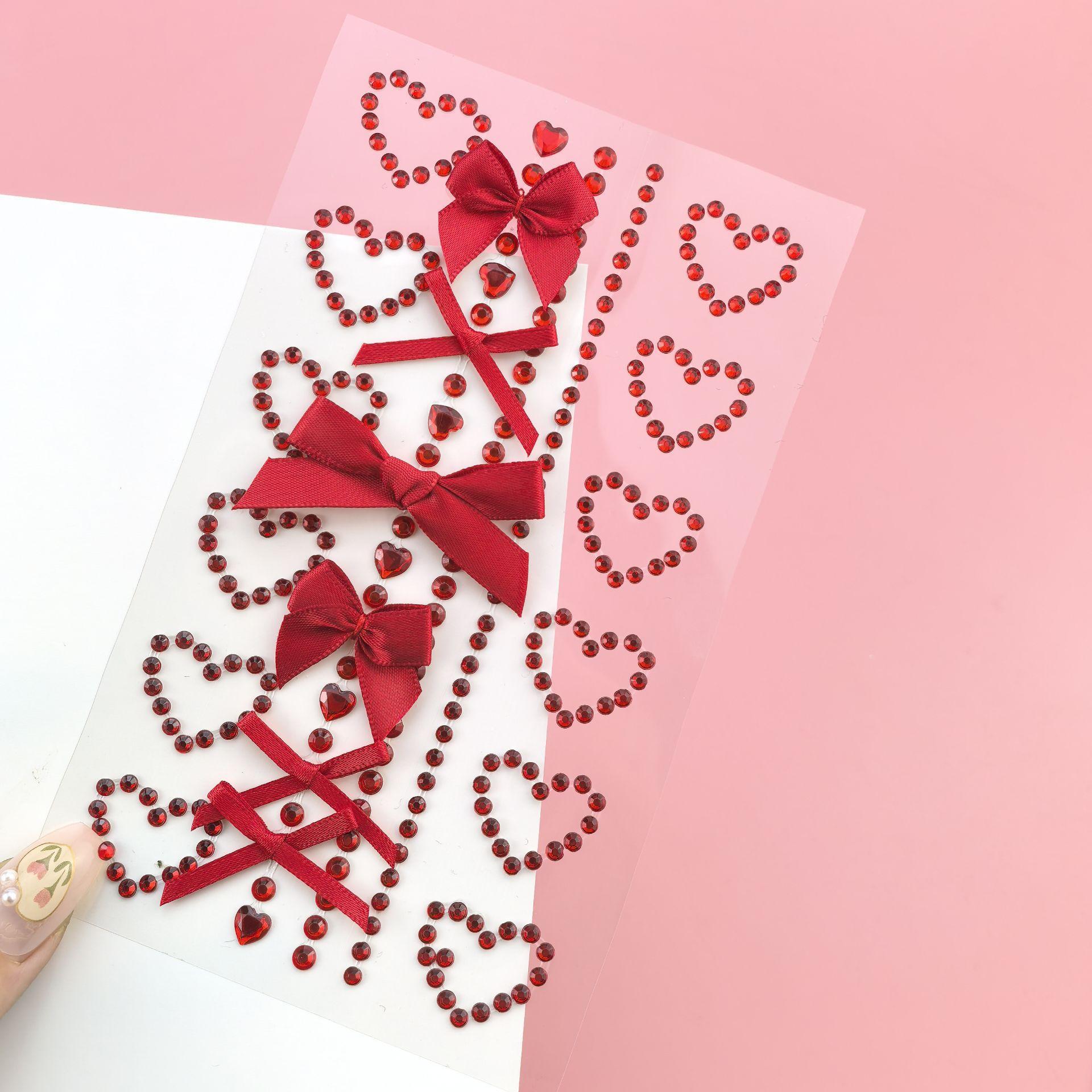 1 Sheet Red Ribbon Bow Sparkly - đánh giá và giá Body Jewelry Tattoo
