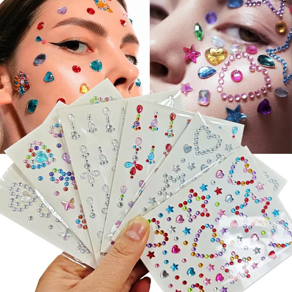 1 Sheet Colorful Bow/Star/Hear - đánh giá và giá Body Jewelry Tattoo