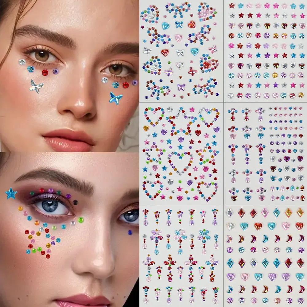 1 Sheet Colorful Bow/Star/Hear - đánh giá và giá Body Jewelry Tattoo