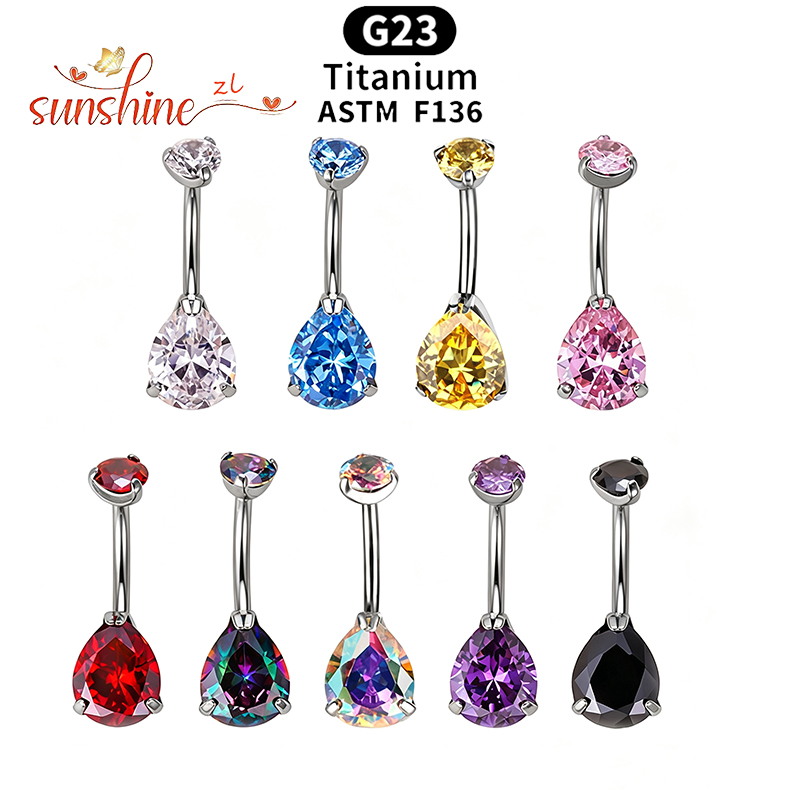 1PC G23 Titanium Zircon Gem Cu - đánh giá và giá Body Jewelry Barbell
