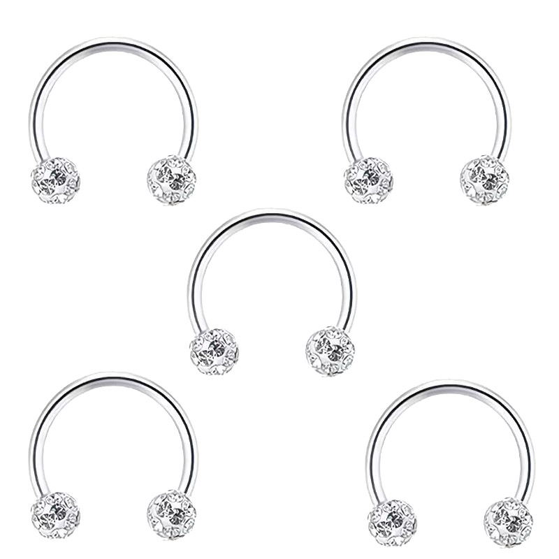 5pc Stainless Steel Rhinestone - đánh giá và giá Body Jewelry Metal Types