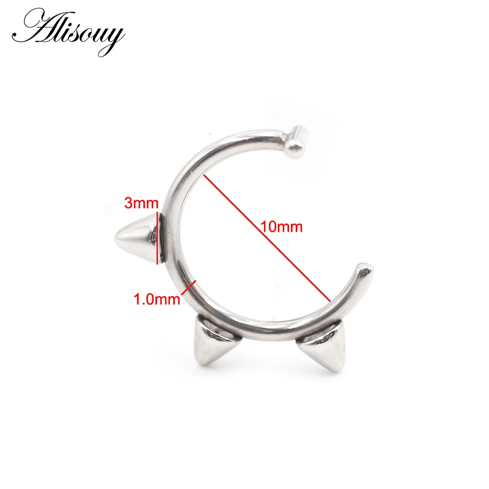 1 Piece Stainless Steel Nose R - đánh giá và giá Body Jewelry Metal Types