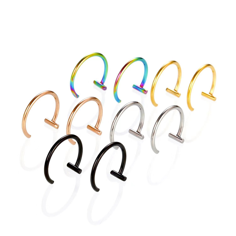 18G Surgical Steel Lip Ring Ha - đánh giá và giá Body Jewelry Cartilage Earrings