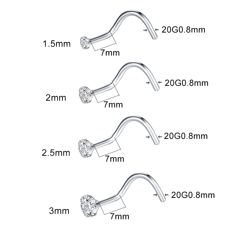 1/5pcs Implant Grade Titanium  - đánh giá và giá Body Jewelry Implant Grade Titanium