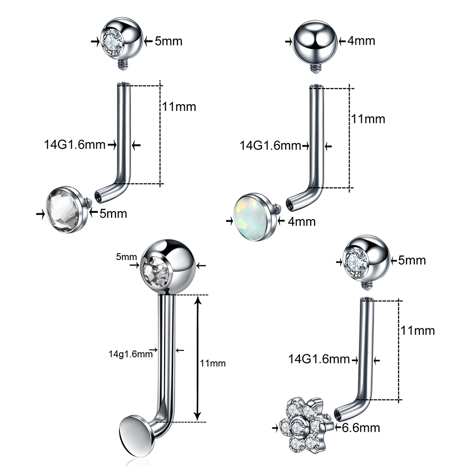 1PC Titanium Christina Vertica - đánh giá và giá Body Jewelry Vch