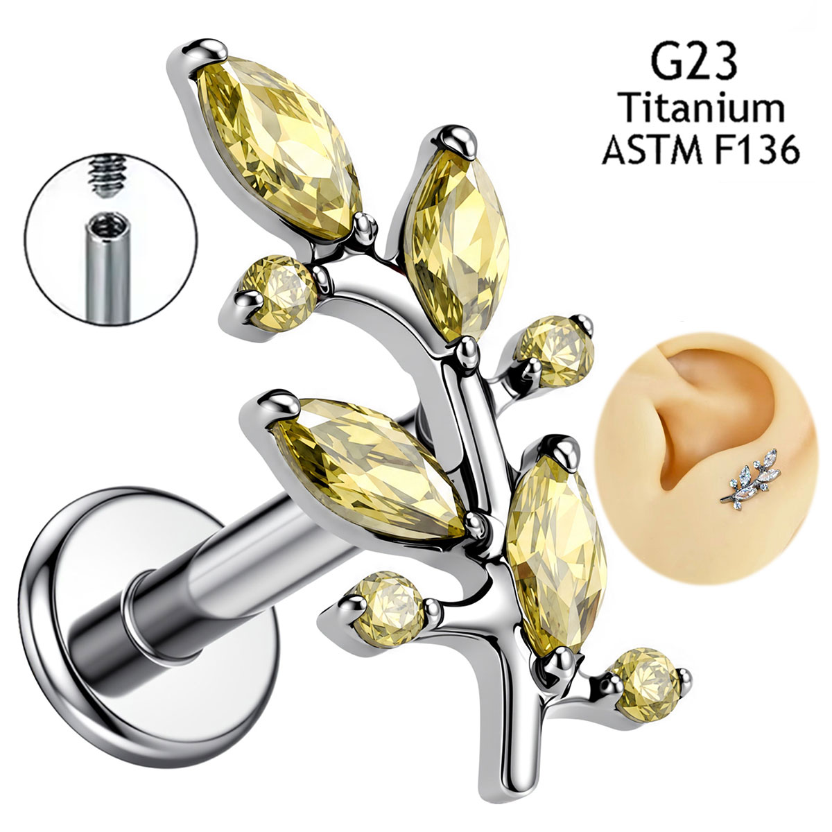 New Implant Grade ASTM F136 Ti - đánh giá và giá Body Jewelry Implant Grade Titanium