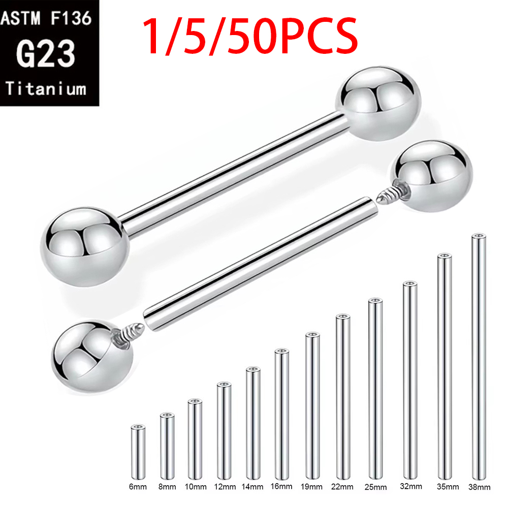 1/5/50PCS ASTM F136 Implant Gr - đánh giá và giá Body Jewelry Implant Grade Titanium