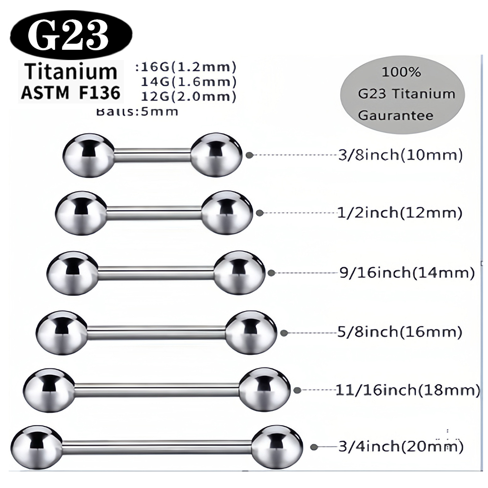 1/5/50PCS ASTM F136 Implant Gr - đánh giá và giá Body Jewelry Implant Grade Titanium