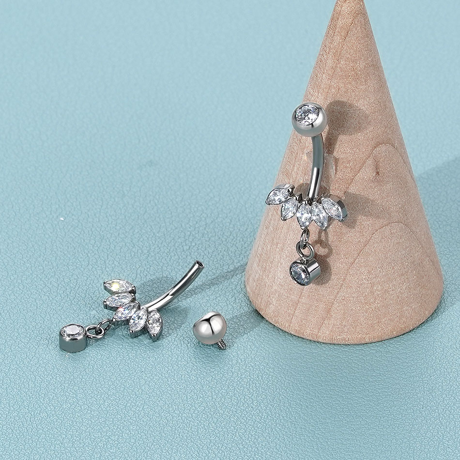 1PC Titanium Belly Button Ring - đánh giá và giá Body Jewelry Changing Kit