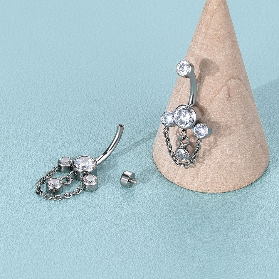 1PC Titanium Belly Button Ring - đánh giá và giá Body Jewelry Changing Kit
