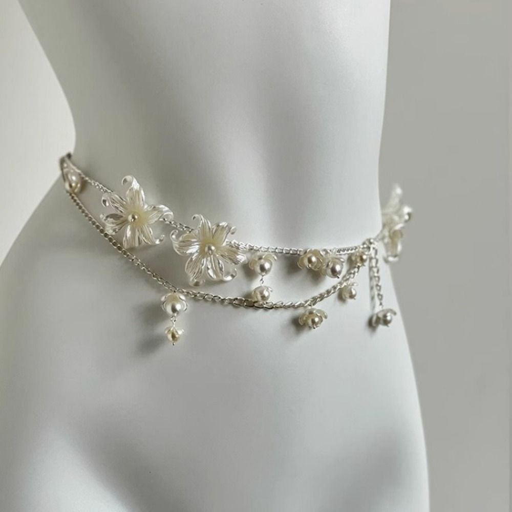 Fashion Elegant Pearl Waist Ch - đánh giá và giá Body Jewelry Waist Chains