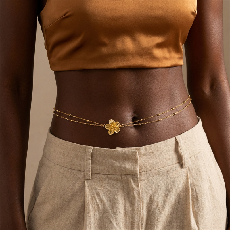 Simple Double Layers Belly Cha - đánh giá và giá Body Jewelry Waist Chains