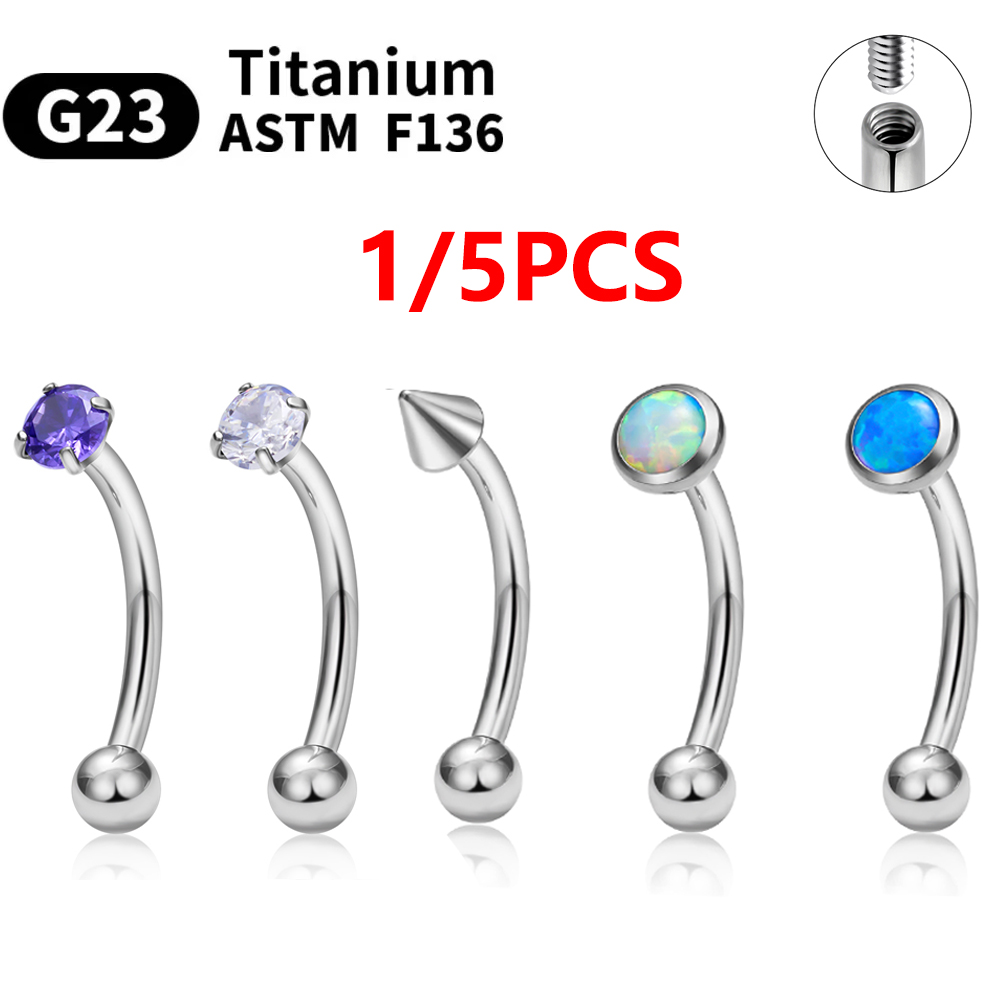 1/5PCS ASTM F136 Titanium Inte - đánh giá và giá Body Jewelry Barbell