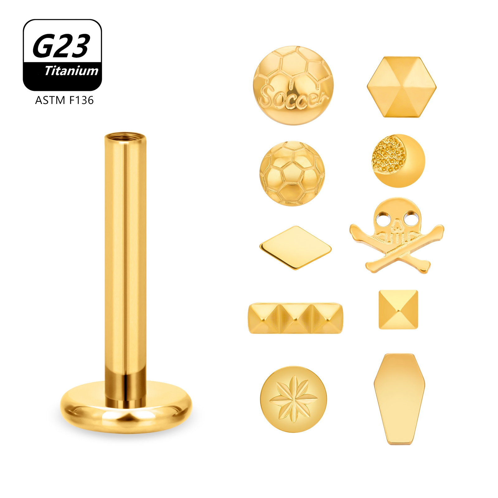 10PCS 16G G23 Titanium Stud Sk - đánh giá và giá Body Jewelry Cartilage Earrings