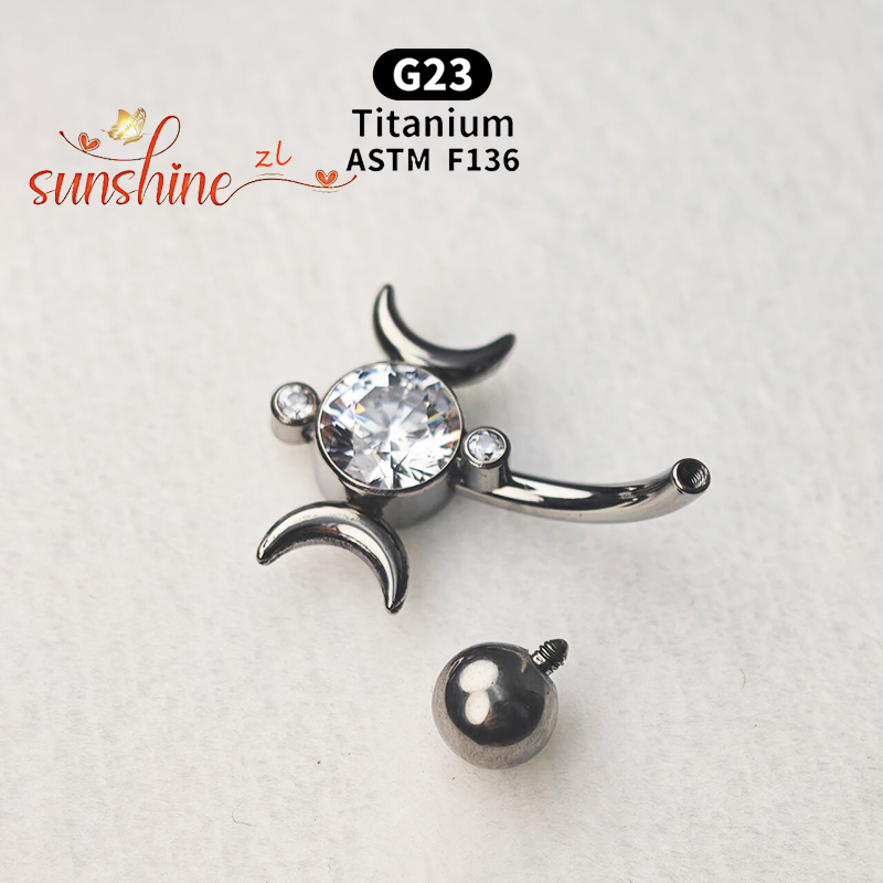 1PCS G23 Titanium VCH Piercing - đánh giá và giá Body Jewelry Vch