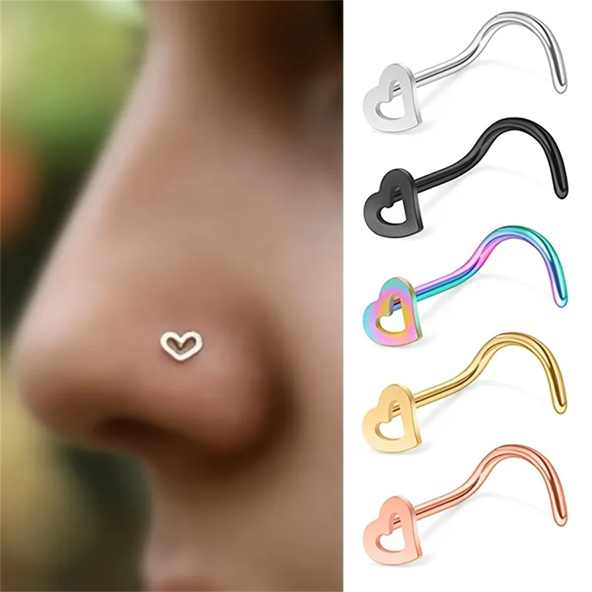 EVISPOL 5Pcs Fashion Hollow He - đánh giá và giá Body Jewelry Metal Types